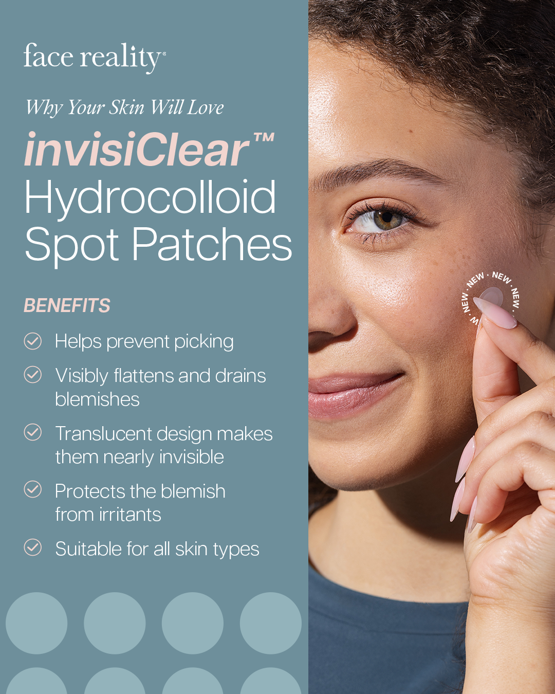 InvisiClear hydrocolloid spot patches
